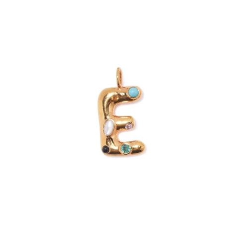 Lizzie Fortunato Confetti Letter Charm