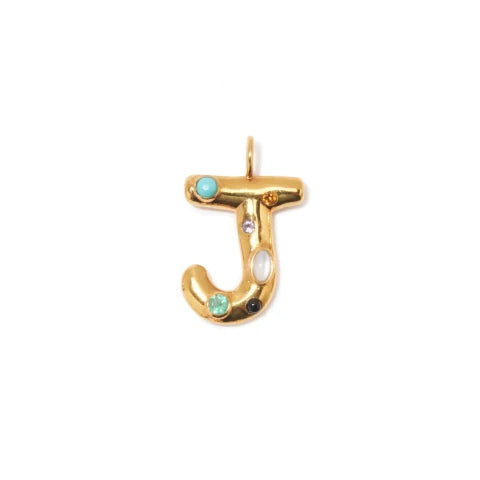Lizzie Fortunato Confetti Letter Charm