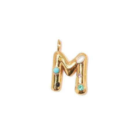 Lizzie Fortunato Confetti Letter Charm