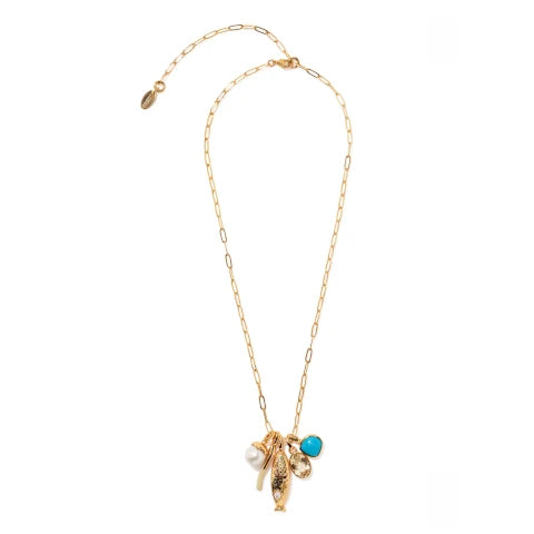 LIzzie Fortunato Sardina Charm Necklace