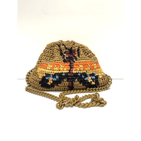 Maria La Rosa Dragonfly Crochet Mini Game Clutch
