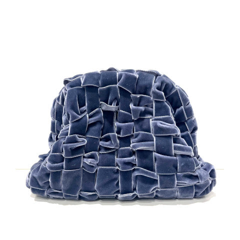Maria La Rosa Velvet Woven Clutch