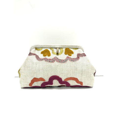 Marian Paquette Liette Clutch in Fuschia Flowers