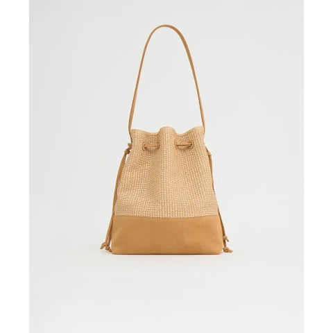 Mansur Gavriel Drawstring Cabas in Natural