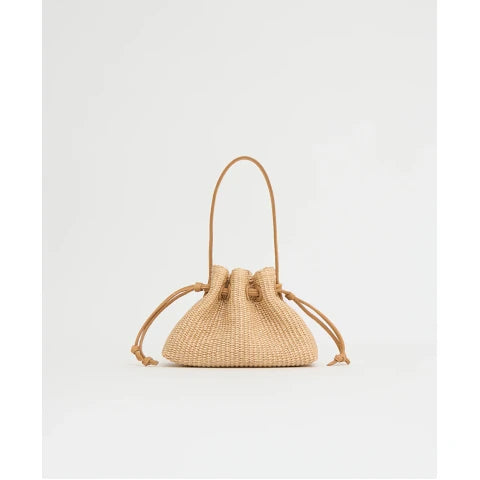 Mansur Gavriel Drawsting Pouchette in Natural