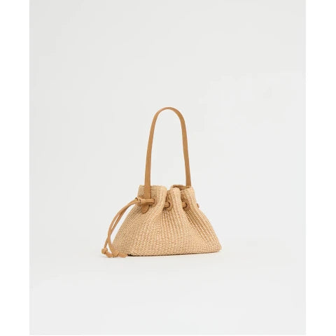 Mansur Gavriel Drawsting Pouchette in Natural