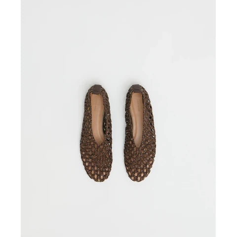 Mansur Gavriel Woven Ballerina in Anise