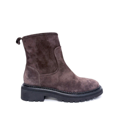 Mara Bini Suede Bootie with Shearling Lining