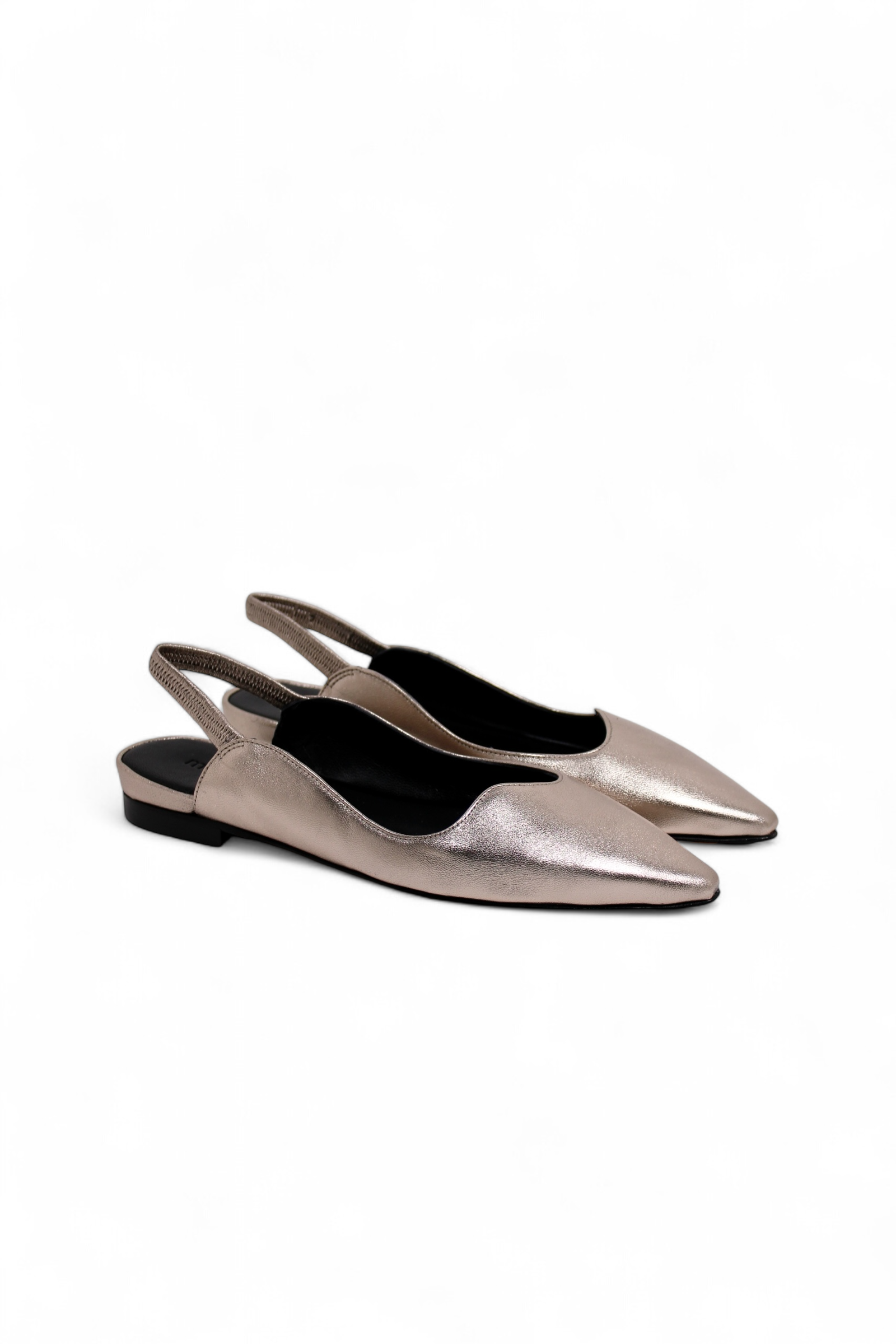 Mara Bini Milena Flat Metallic Slingback