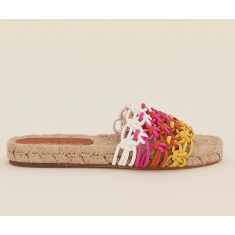 Marea Leather Braided Espadrillle