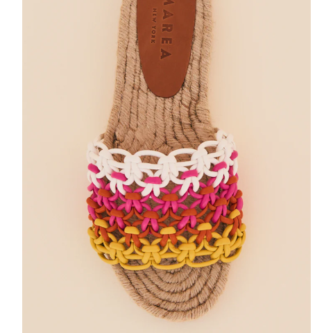 Marea Leather Braided Espadrillle