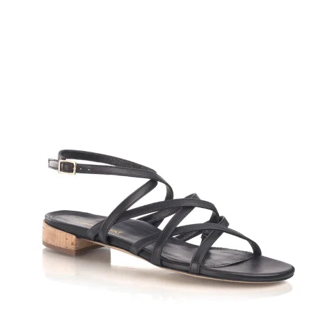 Marion Parke Ramona Flat Sandal in Black