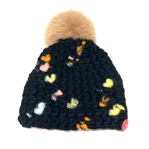 Mischa Lampert Beanie in Copenhagen with Camel Pom display picture 1