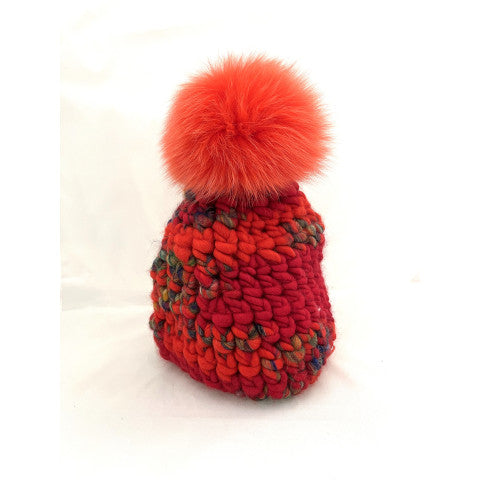 Mischa Lampert Red Deep Beanie