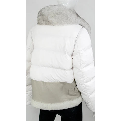 Mitchie's Matchings Ivory Shearling Jacket