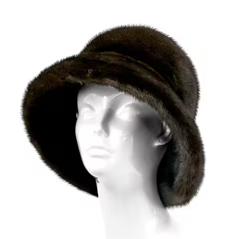 Mitchies Matchings Mink Fur Bucket Hat