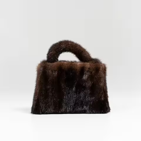 Mitchie's Matchings Mink Bag with Crossbody Chain