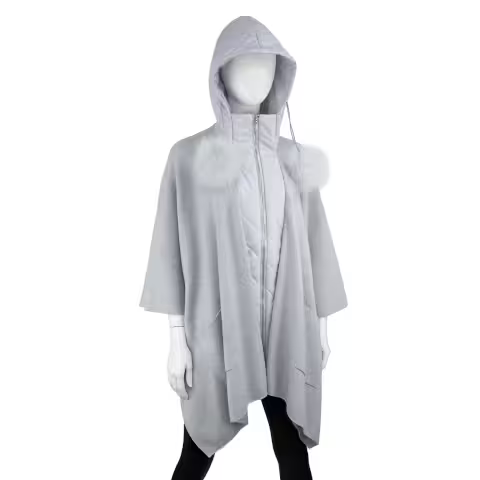 Mitchie's Matchings Knit Poncho with Nylon Trim