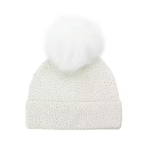 Mitchie's Matchings Sparkle Beanie with Fox Pom
