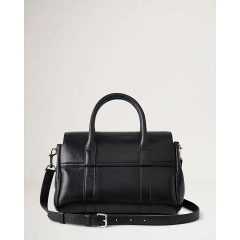 Mulberry Small Bayswater Satchel in High Shine Black