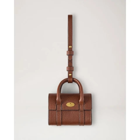 Mulberry Mini Bayswater Bag Charm in Oak