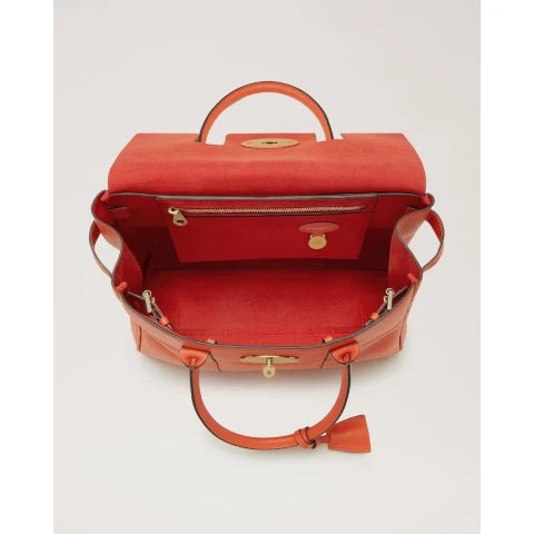 Mulberry Bayswater Small Classic Grain in Coral