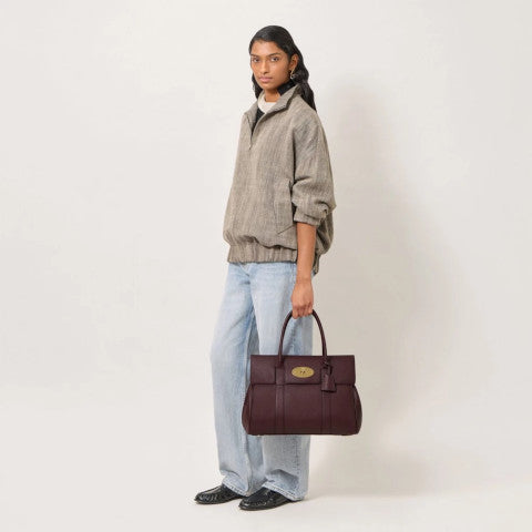 Mulberry Bayswater in Oxblood Small Classic Grain
