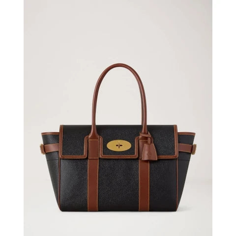 Mulberry Bayswater in Black Cognac Scotchgrain