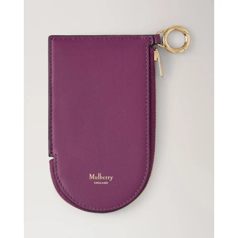 Mulberry Cardholder Keyring in Orchid