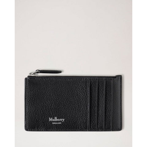 Mulberry Continental Zipped Card in Black