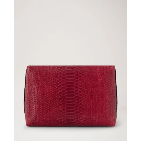 Mulberry Darley Cosmetic Pouch in Waxed Snake Print