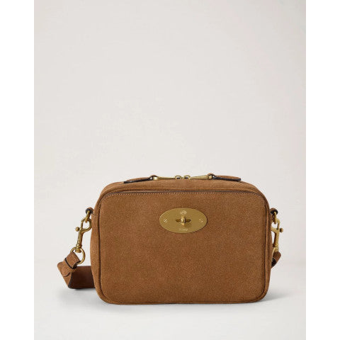Mulberry Darley Camera Bag in Vintage Oak Suede