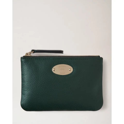 Mulberry Small Green Zip Coin Pouch