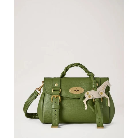 Mulberry Mini Alexa in Fern with Chalk Horse