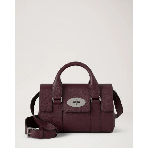 Mulberry Mini Bayswater in Black Cherry