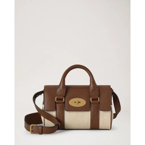Mulberry Mini Bayswater in Raffia