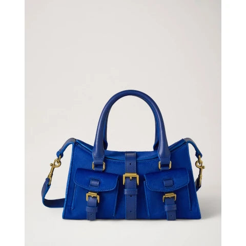 Mulberry Mini Roxanne in Pigment Blue Hair Calf