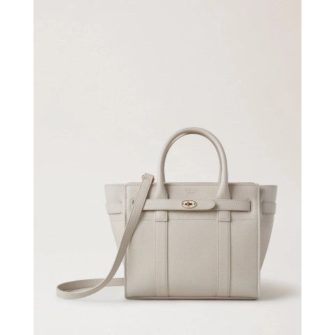 Mulberry Mini Zipped Bayswater in Chalk