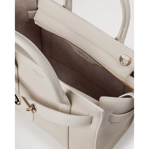 Mulberry Mini Zipped Bayswater in Chalk