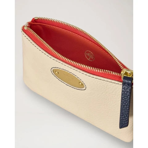 Mulberry Plaque Zip Coin Pouch