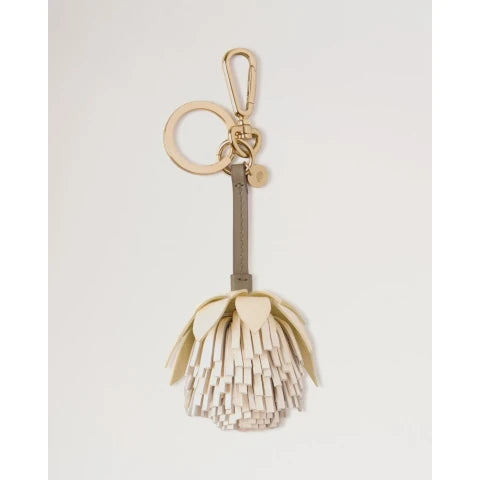Mulberry Pom Pom Flower Keyring