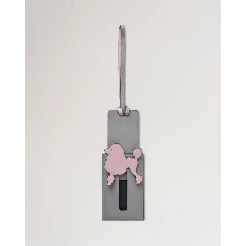 Mulberry Poodle Luggage Tag