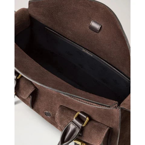 Mulberry Small Roxanne in Chocolate Suede