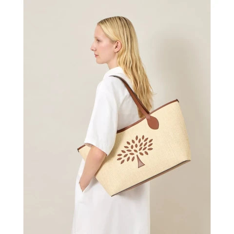 Mulberry Raffia Tree Tote