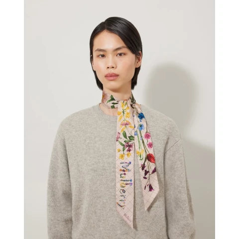 Mulberry Wild Floral Skinny Scarf
