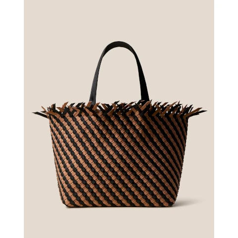 環境に配慮した★NAGHEDI★Havana Medium Tote Striped Naghedi Havana Medium Tote Striped in Algarve