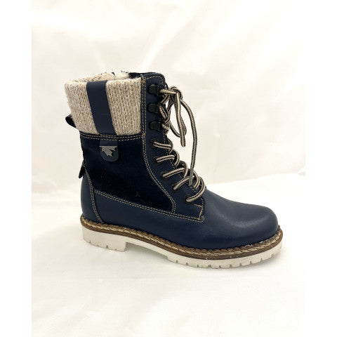 Pajar Audrey Navy Leather Workboot