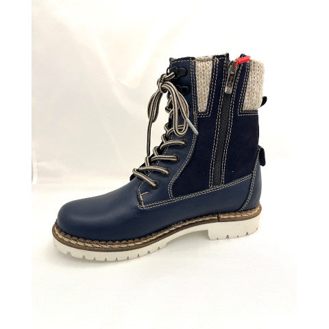 Pajar Audrey Navy Leather Workboot