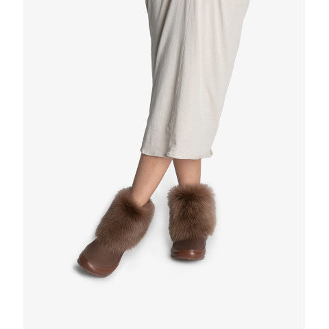 Pedro Garcia Jalia Bootie with Ankle Fur Collar