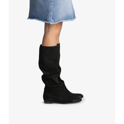 Pedro Garcia Gintare Tall Black Suede Boot